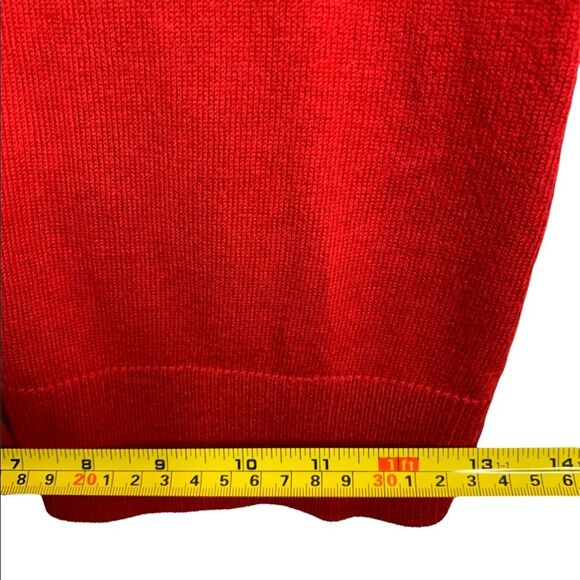 Red Cardigan 7th Avenue Design Studio New York & Company Long Sleeve Sz XS - Picture 6 of 7